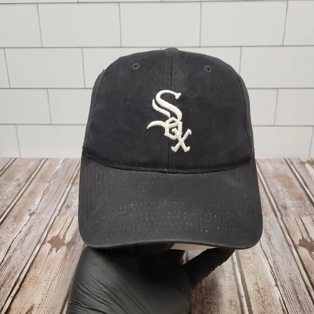 Chicago White Sox MLB Genuine Merchandise Black Adjustable Dad Hat Cap OSFA